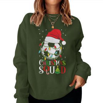 Christmas Squad Soccer Christmas Tree Xmas Player Boys Girls Women Sweatshirt | Mazezy