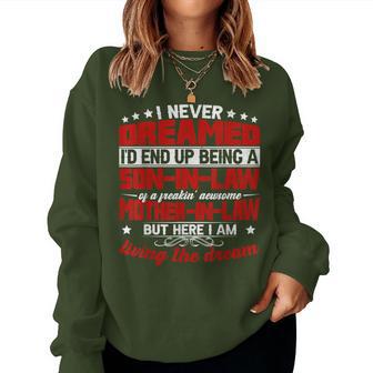 Son In Law Of A Awesome Mother In Law Christmas Family Women Sweatshirt - Monsterry DE