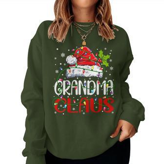 Grandma Claus Christmas Santa Matching Family Xmas Pajamas Women Sweatshirt - Monsterry