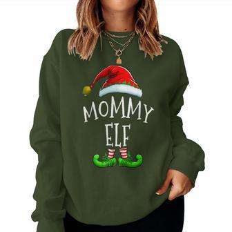 Mommy Elf Family Matching Christmas Women Sweatshirt - Seseable