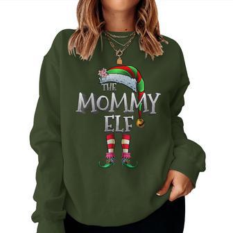 The Mommy Elf Matching Family Christmas Elf Mom Women Sweatshirt - Monsterry UK