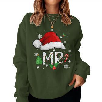 Mr And Mrs Santa Couple Wife Husband Matching Ugly Christmas Women Sweatshirt - Monsterry AU