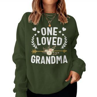 One Loved Grandma Cute Thanksgiving Christmas Women Sweatshirt - Monsterry CA