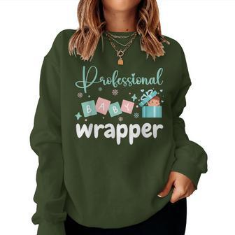 Professional Baby Wrapper Christmas Nurse Mother Baby Women Sweatshirt - Monsterry DE