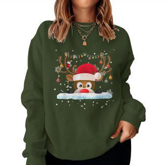 Rudolph The Red Nose Reindeer Christmas Pajama Girl Boy Women Sweatshirt - Seseable