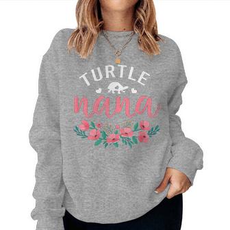 Turtle Nana For Turtles Mom Pet Owner Christmas Women Sweatshirt - Monsterry DE