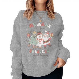 We Wear The Best Presents Labor And Delivery Nurse Christmas Women Sweatshirt - Thegiftio UK
