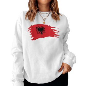 Albania Flag T Albanian Maps Albanian For T Sweatshirt Frauen - Geschenkecke