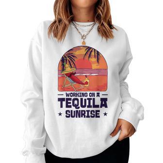 Bartender Mixing Tequila Sunrise Mexican Mexico Women Sweatshirt - Monsterry UK