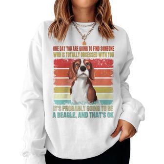 Beagle-Hund Mutter Papa Beagle Hundebesitzer Geschenke Für Frauen Männer Kinder Raglan Sweatshirt Frauen - Geschenkecke