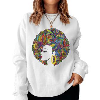 Beautiful Black Woman African American Black History Women Sweatshirt - Monsterry