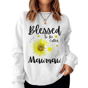 Blessed To Be Called Mawmaw Floral Cute Women Sweatshirt - Monsterry