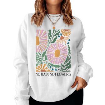 Boho Summer Flower Botanical Nature Lover Floral Wildflower Women Sweatshirt - Monsterry UK