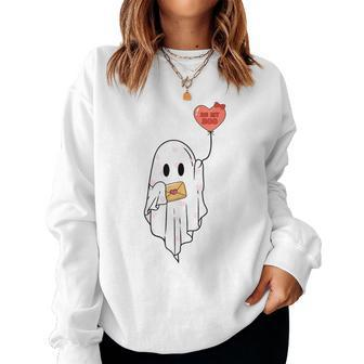 Be My Boo Ghost Happy Valentine's Day Couple Girl Women Sweatshirt - Monsterry