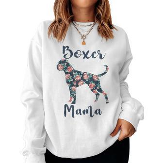 Boxer-Mama Dog Mom Mother Day Lover Women Sweatshirt - Monsterry DE