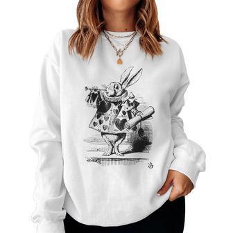 Bunny Party Costume Alice In Wonderland Rabbit Blue Sweatshirt Frauen - Geschenkecke