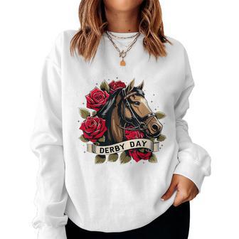 Celebrating 150 Years Derby Day Vintage Women Sweatshirt - Monsterry