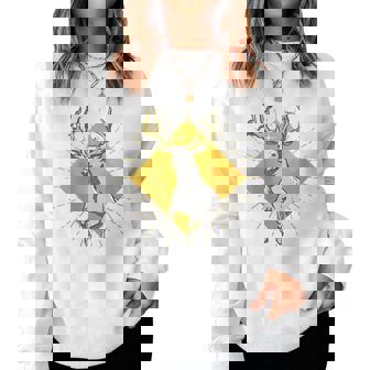 Ciervo Forma Naturaleza Salvaje Cuello Sudadera Mujer - Regaloses