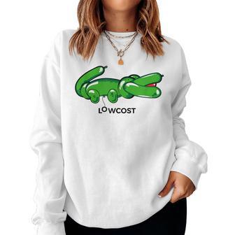 Crocodile Balloon Low Cost Brand Sarcasm Sarcastic Women Sweatshirt - Thegiftio UK