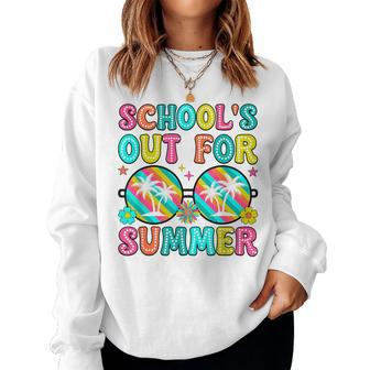 Cute Schools Out For Summer Last Day Of School Teacher Boy Women Sweatshirt - Monsterry UK