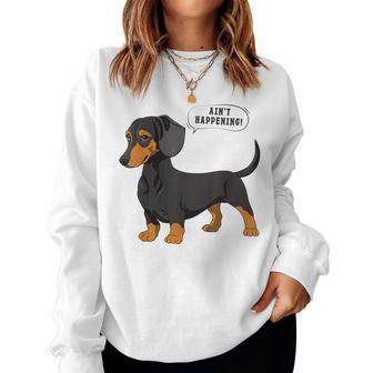 Dachshund Ideas For & Novelty Miniature Sausage Dog Women Sweatshirt - Thegiftio UK