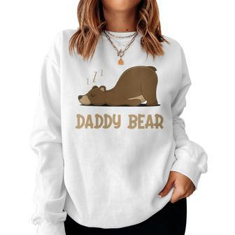 Daddy Bear Fathers Day Women Sweatshirt - Monsterry