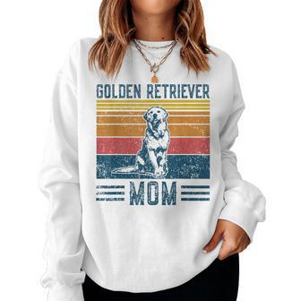 Dog Golden Retriever Mom Vintage Golden Retriever Mom Women Sweatshirt - Thegiftio UK