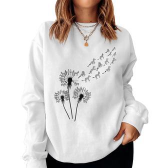 Flower Dandelion Zebras For Zebra Lover Zebra Women Sweatshirt - Monsterry DE