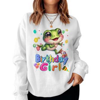 Frosch Geburtstag Prinzessin Mädchen It's My Birthday Frosch Sweatshirt Frauen - Geschenkecke