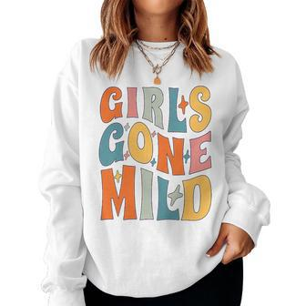 Bachelorette Party Groovy Girls Gone Mild Girls Women Sweatshirt | Mazezy