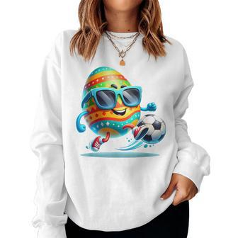 Easter Egg Eggs Soccer Lovers Players Boys Women Sweatshirt | Mazezy