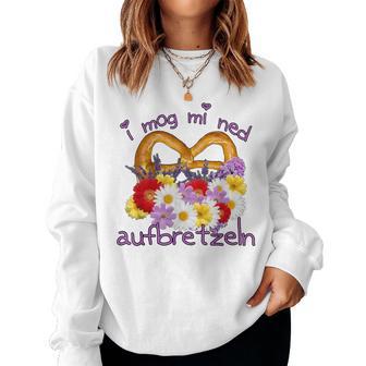 I Mog Mi Ned Aufprezeln Wiesn Women's Dirndl Sweatshirt Frauen - Seseable