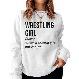 Wrestling For Girl Wrestler Wrestle Coach Women Sweatshirt - Thegiftio UK