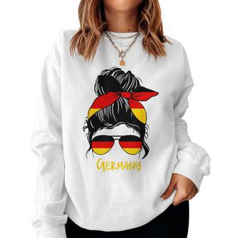 German Girl Germany Girl Dutch Woman Flag Women Sweatshirt - Monsterry