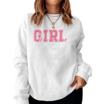 Girl Dad Fathers Day Daddy And Daughter Baby Expect Women Sweatshirt - Monsterry AU