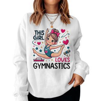 This Girl Loves Gymnastics Gymnastic Sport Lover Women Sweatshirt - Seseable