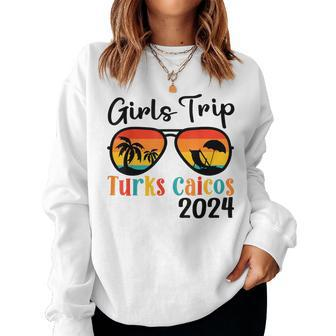 Girls Trip Turks Caicos 2024 Girls Travel Vacation Matching Women Sweatshirt | Mazezy DE