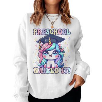 Graduation Preschool Unicorn Nailed It Pre-K Girls Grad Women Sweatshirt - Monsterry DE