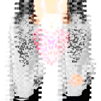 Graphiques Avec Motifs Papillons Et Cœurs Pour Hommes S Garçons Et Filles Women Sweatshirt - Cadeauxyz