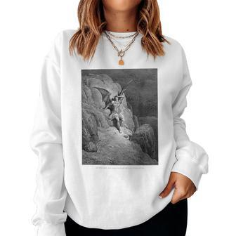 Gustave Dore The Fall Of Satan Paradise Was Lost Women Sweatshirt - Monsterry AU