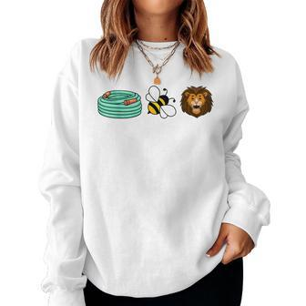 Hose Bee Lion Hidden Message Women Women Sweatshirt - Monsterry DE