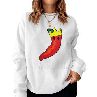 Jalapeno King Women Sweatshirt - Monsterry
