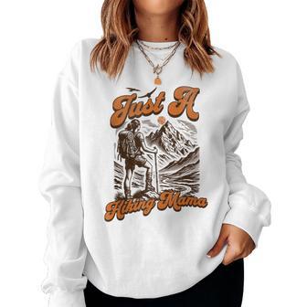 Just A Hiking Mama Adventure – Frauen Begeisterton Der Wanderung Sweatshirt Frauen - Geschenkecke