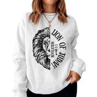 Lion Of Judah Jesus Christian Faith Women Women Sweatshirt - Monsterry CA