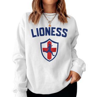 Lioness England Flag Badge For & Girls Lionesses Women Sweatshirt - Thegiftio UK