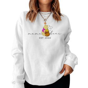 Mama Bear Est 2024 Mother's Day New Mom Pregnancy Women Sweatshirt | Mazezy DE