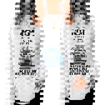 Matching Video Gamer Birthday Party Mom Of The Birthday Boy Women Sweatshirt - Thegiftio