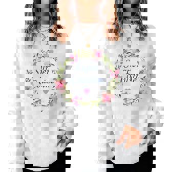 Meilleure Cousine Du Monde Fille Fleurs Super Cousine Women Sweatshirt - Cadeauxyz