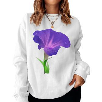 Morning Glory Flower Gardener Women Sweatshirt - Monsterry CA