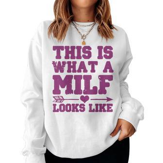 Mother's Day For Her Milf Women Sweatshirt - Monsterry UK